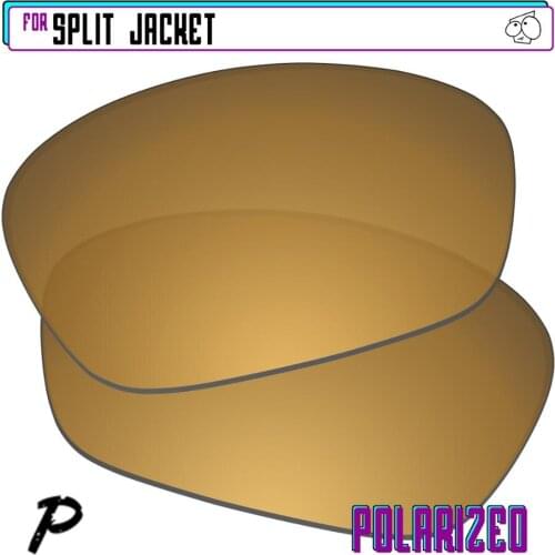 EZReplace Polarized Replacement Lenses for - Oakley Split Jacket Sunglasses - Gunmetal P