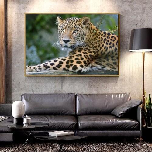 Forbeauty Oil Canvas Painting leopard For Home Decoration Wall Art