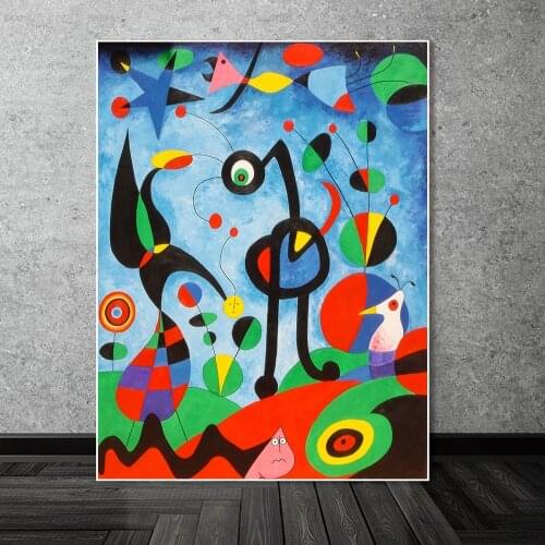 The Garden 1925 By Joan Miro Famous ArtWork Reproductions Abstract Canvas Paintings Of Joan Miro Wall Pictures Home Wall Decor