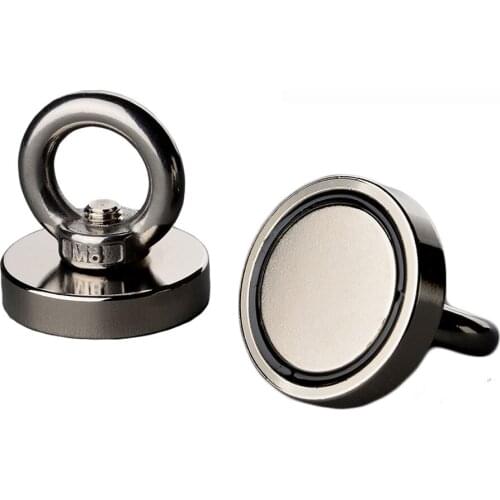 4PC 23KG Magnets Fishing Round Strong Powerful Neodymium Magnets Salvage Permanent Magnetic In Water or Hanging Organizer Indoor