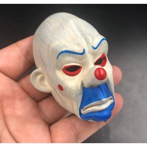 1/4 scale soldier bank robber clown big mask model accessories for action figure body model toys