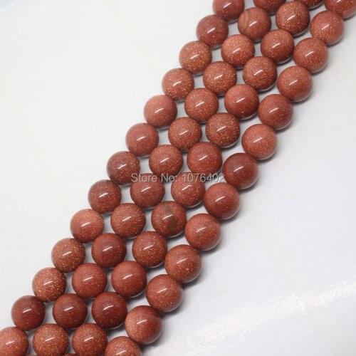 Mini. order is $7! 12mm Gold Sand Round Loose Beads 15