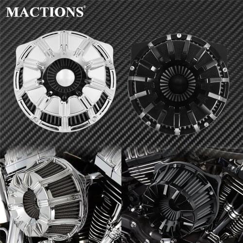 Motorcycle CNC Crafts Intake Air Cleaner Filter 10 15 Inverted Aluminum For Harley Softail Dyna Sportster Touring Big Twin Cam