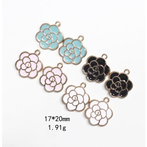 Novelty earrings Korean earrings quirky jewelry dripping peony flower alloy jewelry accessories earring pendant pendant