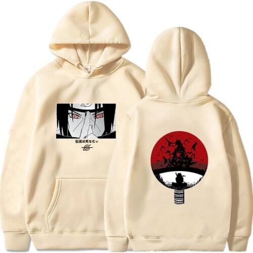 2021 New Women Men Sweatshirt Hot Japanese Anime Print Hoodies Manga Itachi Graphic Hoody Hip Hop Spring Autumn Female Pullovers