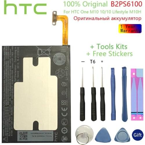 HTC Original 3000mAh B2PS6100 Phone Battery Fit for HTC One M10 10/10 Lifestyle M10H Batterie Bateria +free Tools