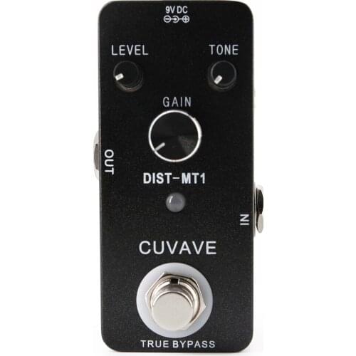 CUVAVE DIST-MT1 Heavy Metal Distortion Guitar Effect Pedal True Bypass Strong Bass and Clear Dry Distortion, Effects Stompbox