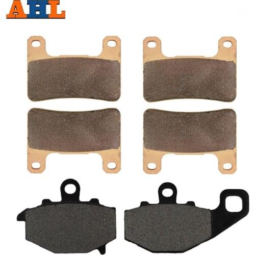 Motorcycle Front and Rear Brake Pads for KAWASAKI Z1000 (ZR 1000 D) 2010-2014 Black Brake Disc Pad