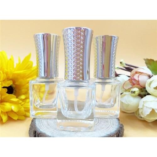 5ml Portable Glass Perfume Bottle Color Lids Fragrance Scented Bottle Atomizer Pump Sprayer Girls Gift 10pcs/lot DC788