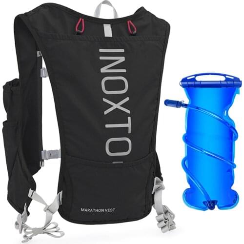 Trail Running Hydration Backpack Lightweight Vest Nylon Pack Bag Cycling Marathon Portable Ultralight Hiking 5L