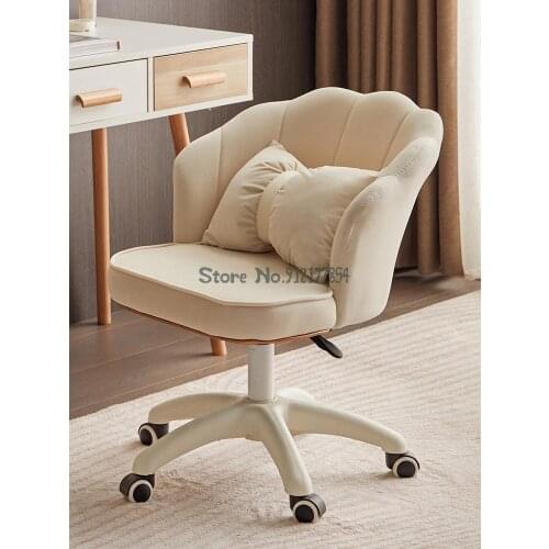 Makeup chair net red chair back swivel chair bedroom computer chair home dormitory office chair study petal lift chair