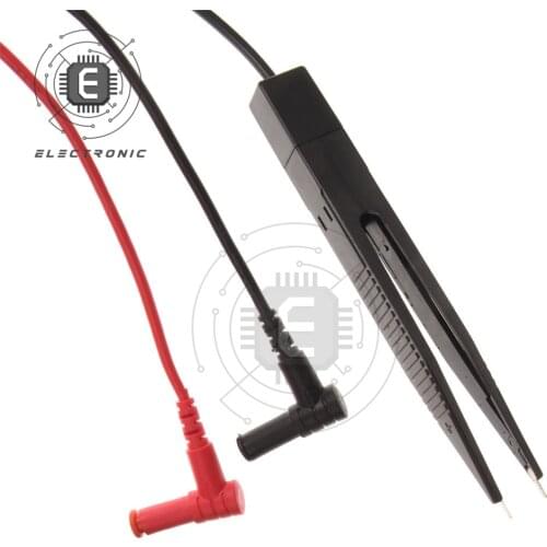 SMD Test Clip Meter Probe Meter Probe Tweezers Test Pen For Resistor Multimeter Capacitor Test Clip Multimeter Probe