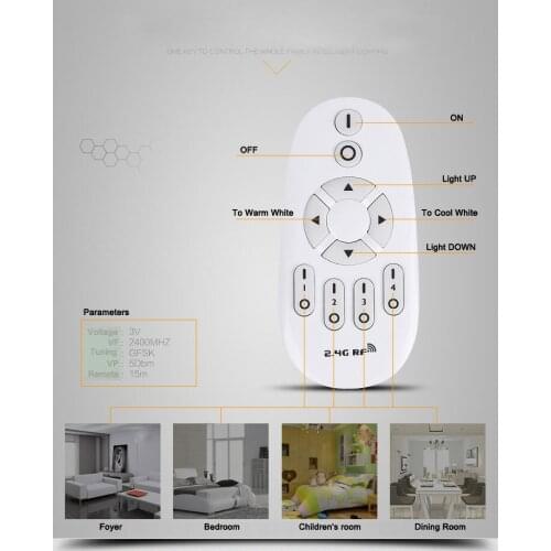 Modern Led Acrylic ceiling light Round White/Black Color 18W/24W/36W/48W for living room bedroom home Light Fixture