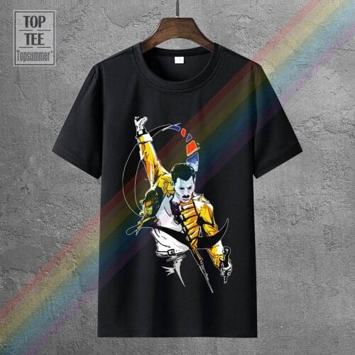 The Queen Freddie Mercury God Save The Queen Rock Band T Shirt Black Size S 3Xl
