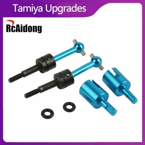 TT02 Aluminum Universal Gearbox Joint Swing Shaft Set Accessories for Tamiya TT-01 TT-02 1/10 RC Car Upgrades Parts