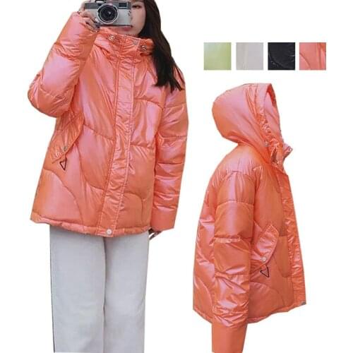 90% Ultra-light Plus Size Thin Down Jacket Women 2021 Autumn Winter Sequins Short Hooded Warm Duck Down Coat Women Outerwear