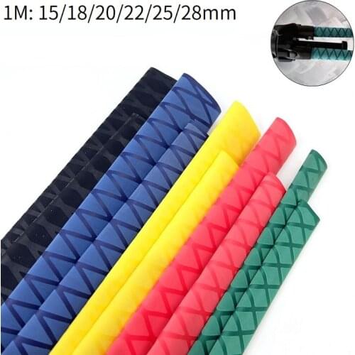 1M 15 18 20 22 25 28 mm Anti Slip Heat Shrink Tube Fishing Rod Wrap Handle Racket Grip Sleeve Insulated Protect Waterproof Cover