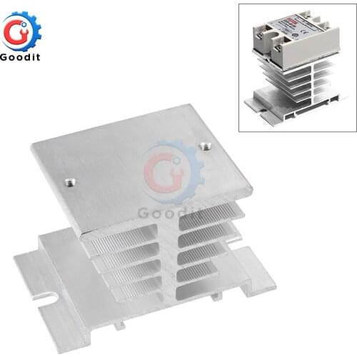 1pcs SSR Solid State Relay Radiator Fin other Spare Parts Mini Heat Sink Gray Radiator