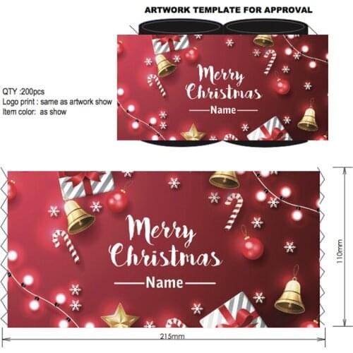 200pcs Christms Designed Birthday Party Sports Bucks Day Club Neoprene Stubby Coolers Custom Australia Stubby Holders Stubbies