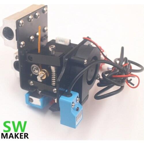 SWMAKR Reprap Prusa i3 Anet A8 3D printer auto leveling extruder assembly kit with silicone sock all metal extruder carriage