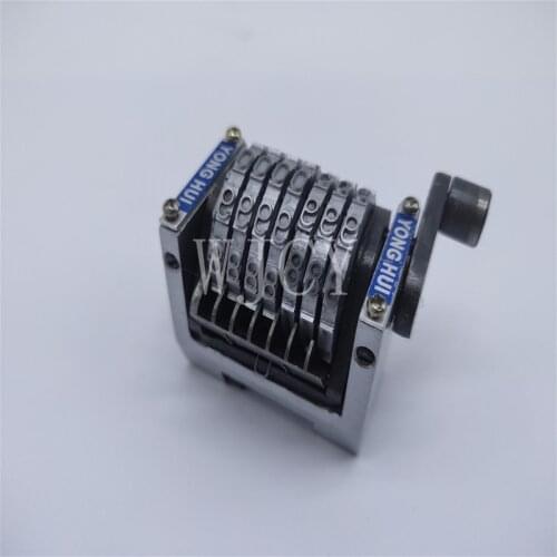 4 Pcs GTO 7 Digits Numbering Machine Horizontal Jump Mode 098765... Three Sinking