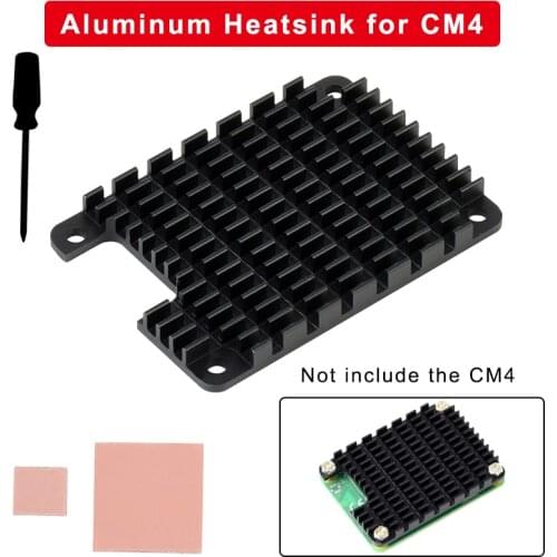 Aluminum Heatsink for Raspberry Pi CM4 with Thermal Pads, Notched For Antenna Dedicated for Raspberry Pi Compute Module 4