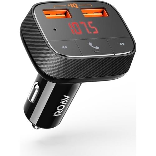 Anker Roav Smartcharge F0 Fast Car Charger and Bluetooth FM Transmitter - PowerIQ - R5113