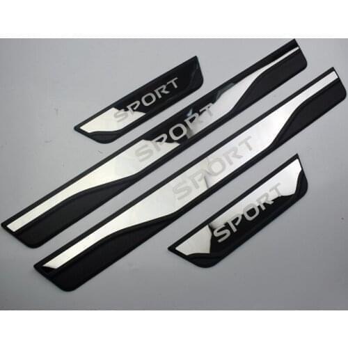 Car Stainless Steel Door Sill Scuff Plate Stickers for Mitsubishi ASX RVR 2015-2021
