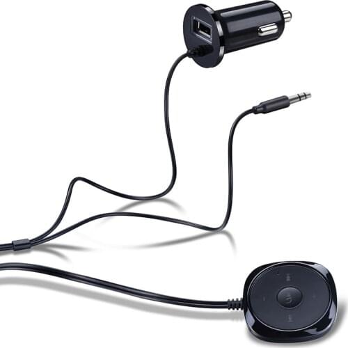 Handsfree Cigarette lighter Magnetic Base Bluetooth-Compatible Car Kit MP3 3.5mm AUX Audio Music Receiver Adapter USB Charger