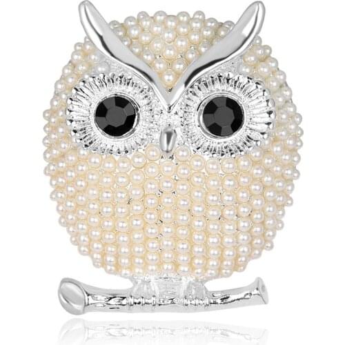 The owl brooch cute cartoon brooches accessories manufacturers to supply professional suit