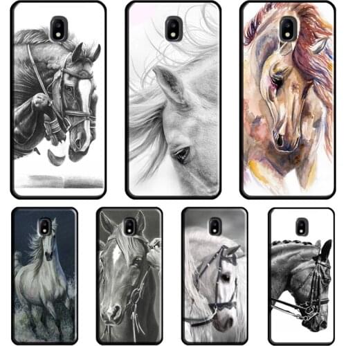 Horse Sketch For Samsung Galaxy J7 2017 A3 A5 J1 J3 J5 2016 A6 A8 J6 J4 Plus A7 A9 J8 2018 Phone Case