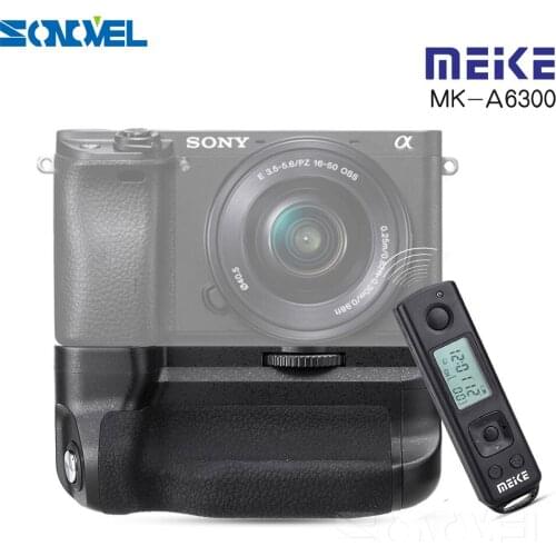 Meike MK-A6300 pro Battery Grip Holder Built-in 2.4G Wireless Remote Control Suit for Sony A6300 A6000