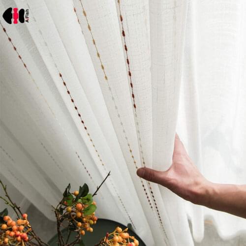 Geometric Dots Voile Curtain For Bedroom Jacquard White Solid Tulle Fabric Bay Window Panels wp423c