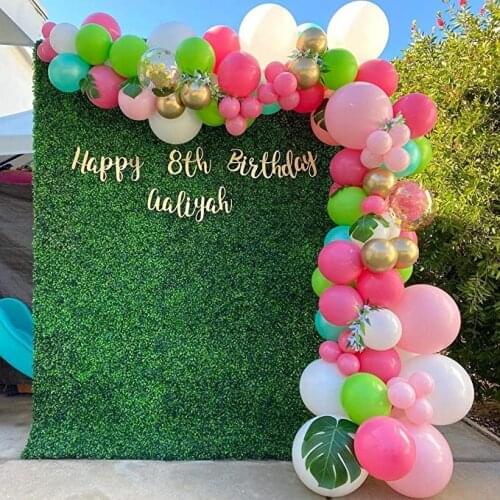 90X90CM Artificial Lawn Grass Balloons Background Carpet Landscape Pad Baby Shower Birthday Wedding Decor Party Background Wall