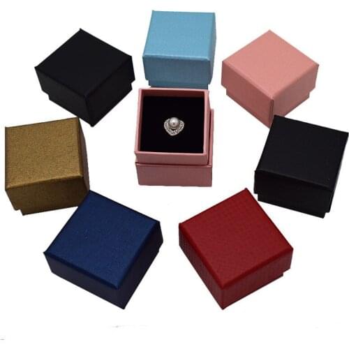 Colorful Elegant Jewellery Earrings Ring Case Boxes Jewelry Sell Display/Storage Gift Wholesale/Custom Logo boucle d'oreille