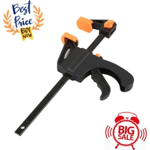 4 Inch Clip Quick Ratchet Release Speed Squeeze Wood Working Work Bar F Clamp Clip Kit Spreader Gadget Tools DIY Hand Tools