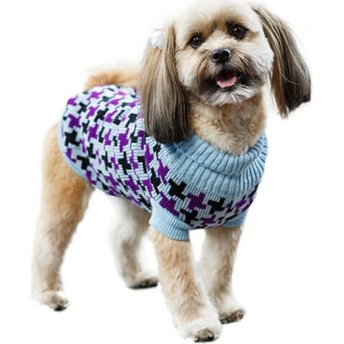 Puppy Clothes Pet Sweater Dog Clothes Flexible Warm Winter Dog Sweaters for Small Dogs Cats