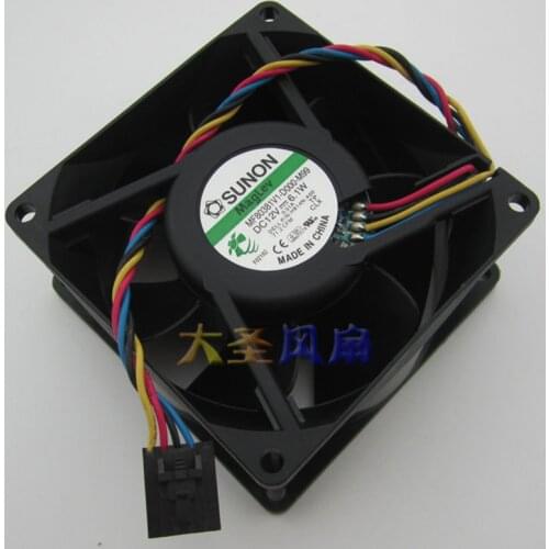 Original 8CM 8038 Inverter DC Fan 12V 6.1W MF80381V1-D000-M99 Server cooling fan