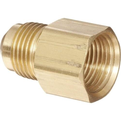 5/8"-18 UNF Male 3/8" Flare SAE x 1/2" NPT Female Coupler Connector Adapter Brass Pipe Fitting For Fuel Gas Water Valve