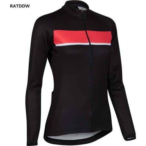 PRO Women Winter Fleece Thermal Cycling Jersey Clothing Long Sleeve Winter Bike Wear Clothing Maillot Ropa De Ciclismo
