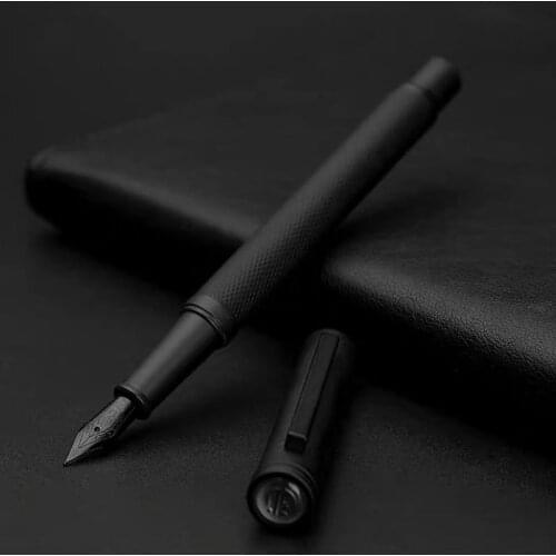 Pen calligraphy students write calligraphy ink sacs with retro business gift boxes in black and white gifts