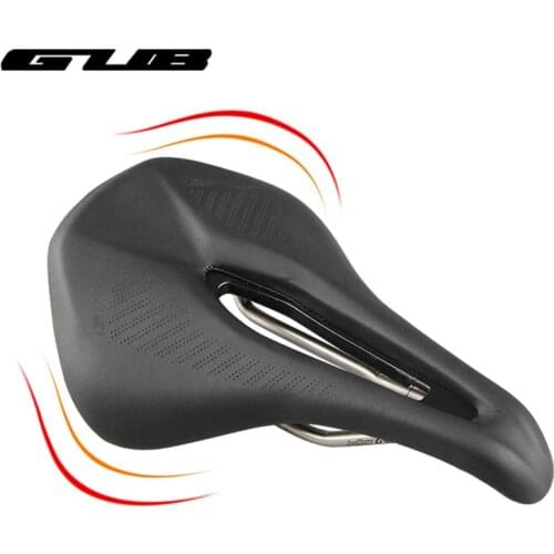 GUB Bicycle Saddle Hollow Breathable Soft Seat Cushion Racing MTB Mountain Road Bike Cycling Saddle Riding Parts 160*250mm Black