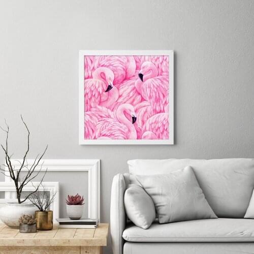 Scandinavian style Pink Flamingo Poster sneakers Canvas Painting And Prints Wall Art Pictures For Living Room Interior Decor