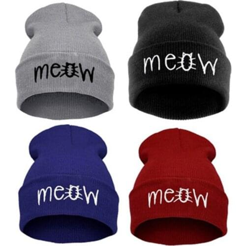 Women x27s winter beanies Cap Solid Color Beanie Knitted Warm Winter Hat Solid Hip hop men x27s caps bobble hat Pompom knit Hats