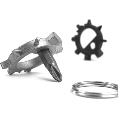 12 in 1 EDC Screwdriver Bike Repair Tools Outdoor Camping Survival Equipment Accessories Tourism Portable Keychain Multi Gear