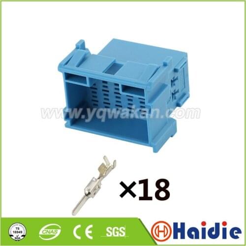 2sets auto 18pin plastic housing plug wire electric cable connector 1-967629-5