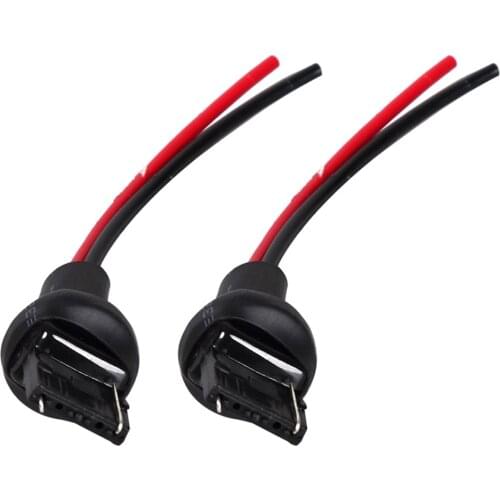 2pcs 7440 T20 Bulb Connector Male Adapter for Car Turn Signal Bulb Socket