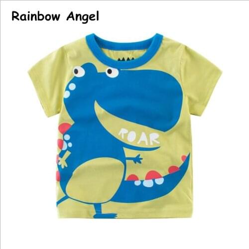 2019 Summer Cute Children T-Shirt Children Animals Short Sleeve T-shirts Kids Clothing Tops New Fashion Boys Girls T Shirts