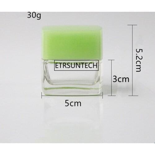 30g 50g Glass Eye Cream Jar Small Empty Women Cosmetic Container Refillable Sample jar F1988