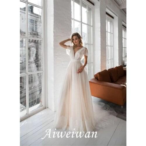 AiWeiWan Beach Wedding Dresses